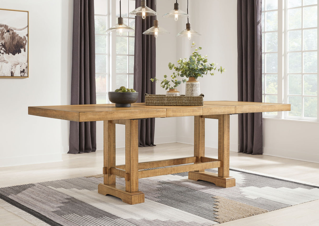 Havonplane - Rectangular Dining Room Counter Extension Table - Brown