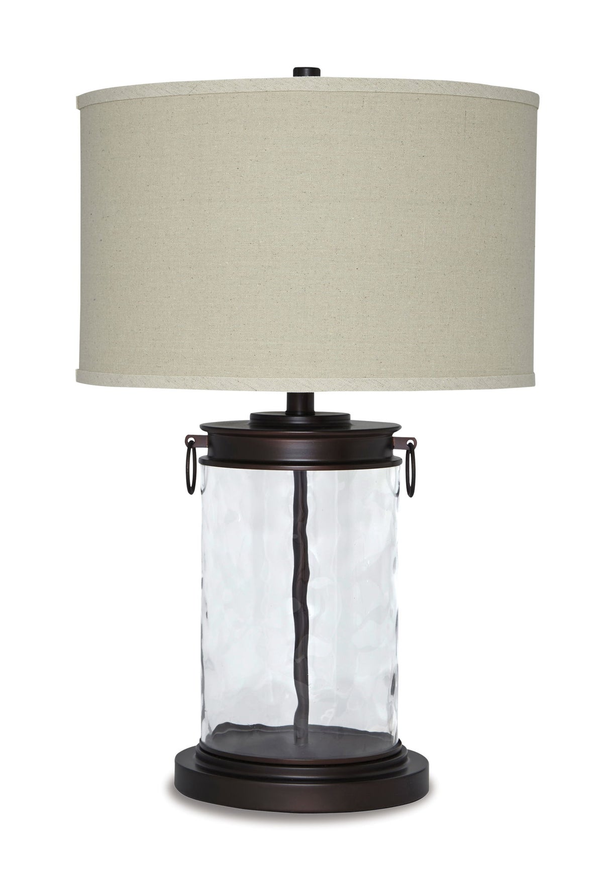 Tailynn - Glass Table Lamp - Clear / Bronze Finish