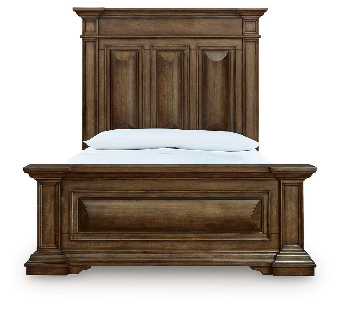 Frantanna - 3 Pc. - Queen Panel Bed, Dresser And Mirror - Brown