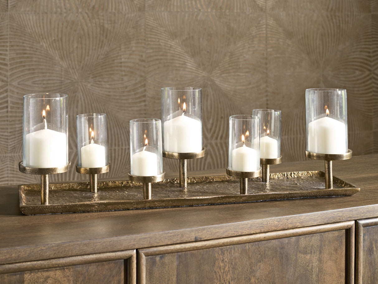 Wallmond - Candle Holder - Antique Brass Finish
