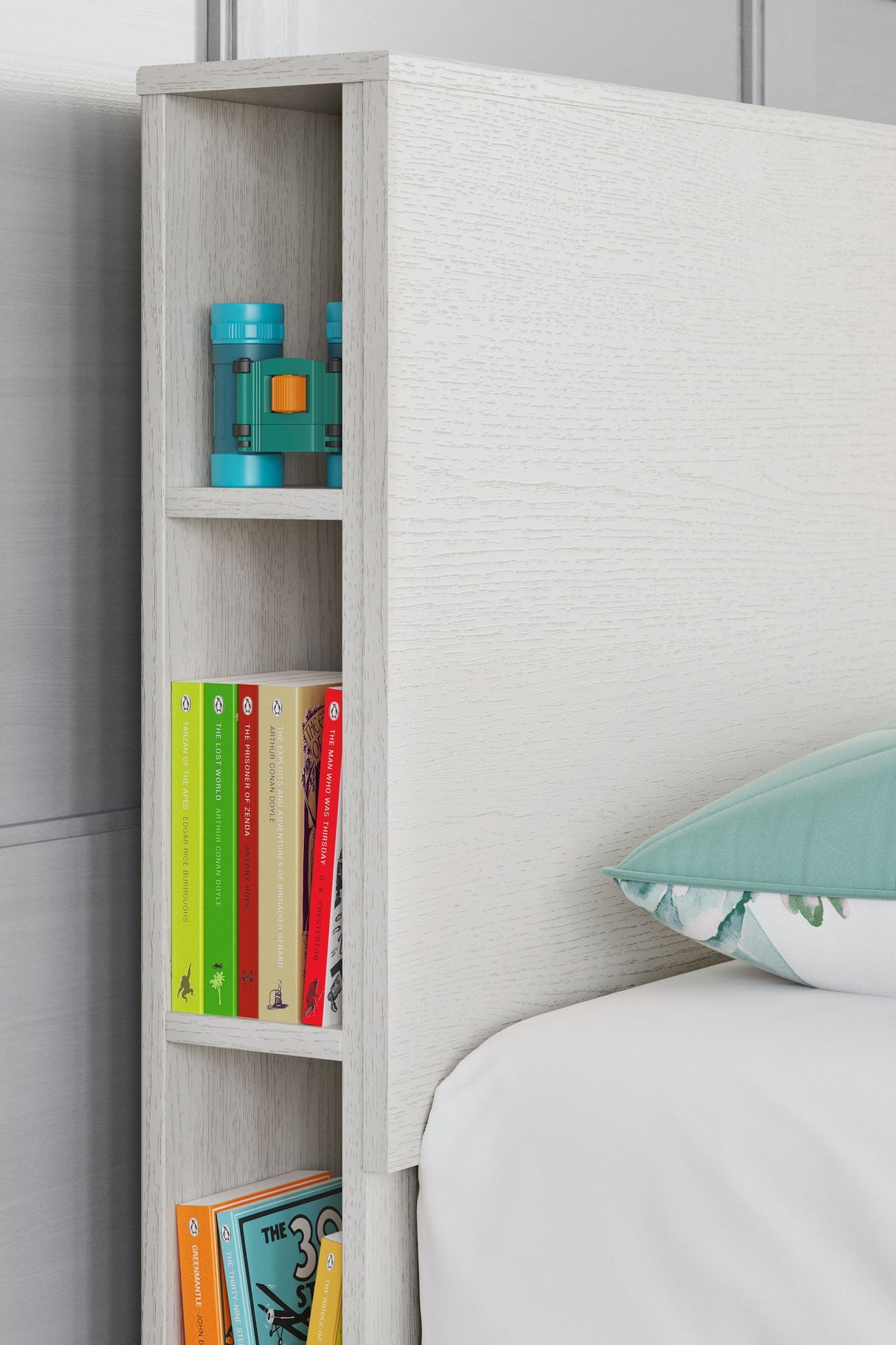 Aprilyn - Twin Bookcase Headboard - White