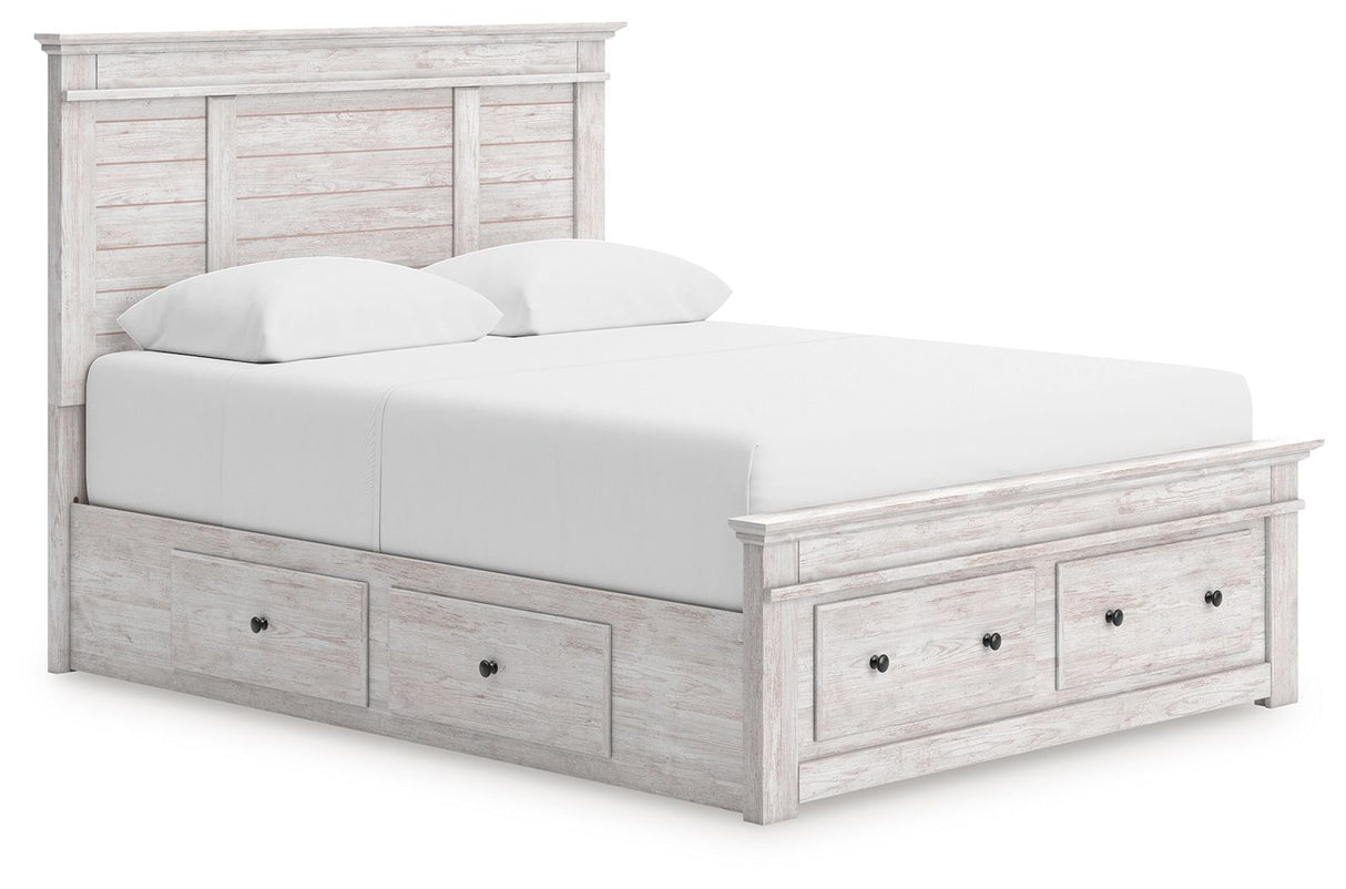 Makidern - Panel Storage Bed