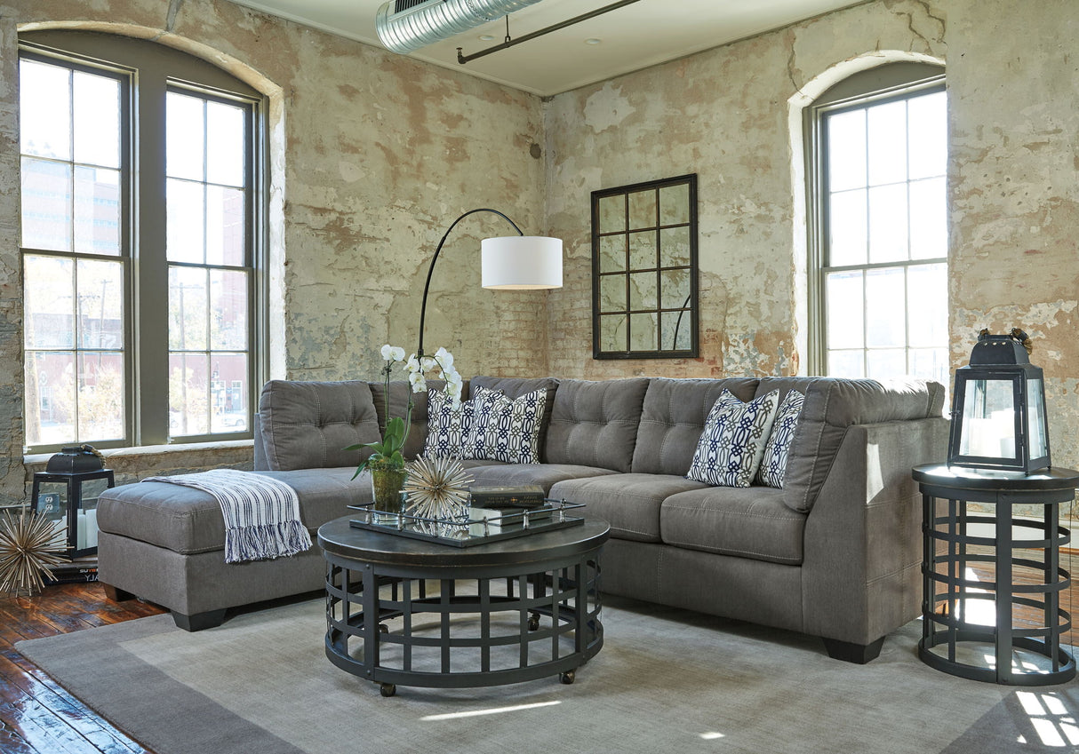 Pitkin - Left Arm Facing Corner Chaise 2 Pc Sectional - Slate