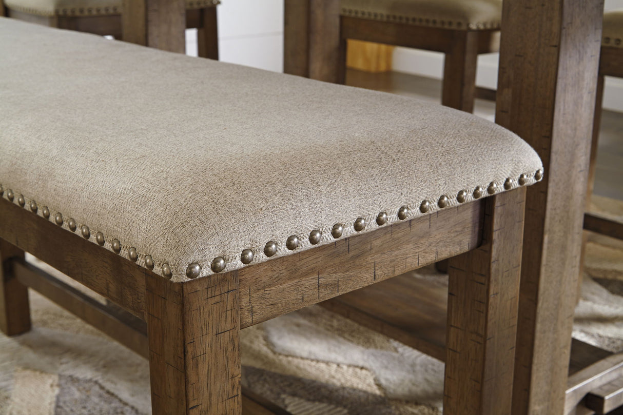 Moriville - Double UPH Bench - Beige