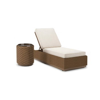 Alabaster - Chaise Lounge With Cushion
