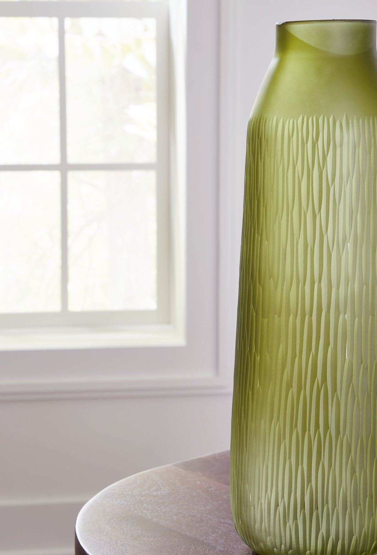 Scottyard - Indoor/Outdoor Vase - 17" - Olive Green