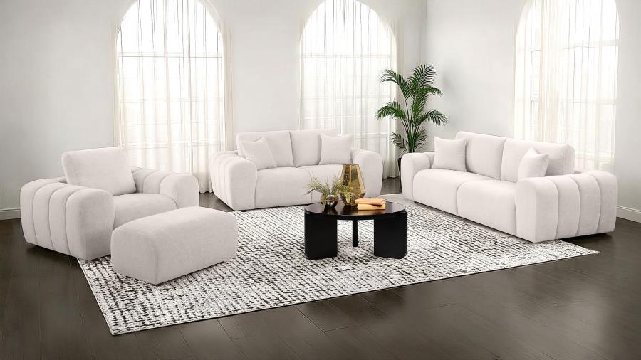 Burnett Chenille Upholstered Wide Arm Sofa