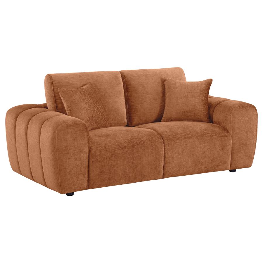Burnett Chenille Upholstered Wide Arm Sofa