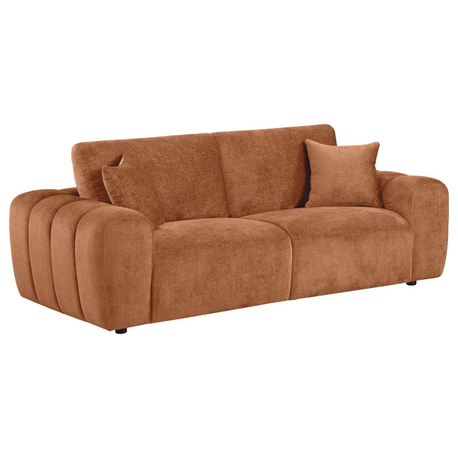 Burnett Chenille Upholstered Wide Arm Sofa