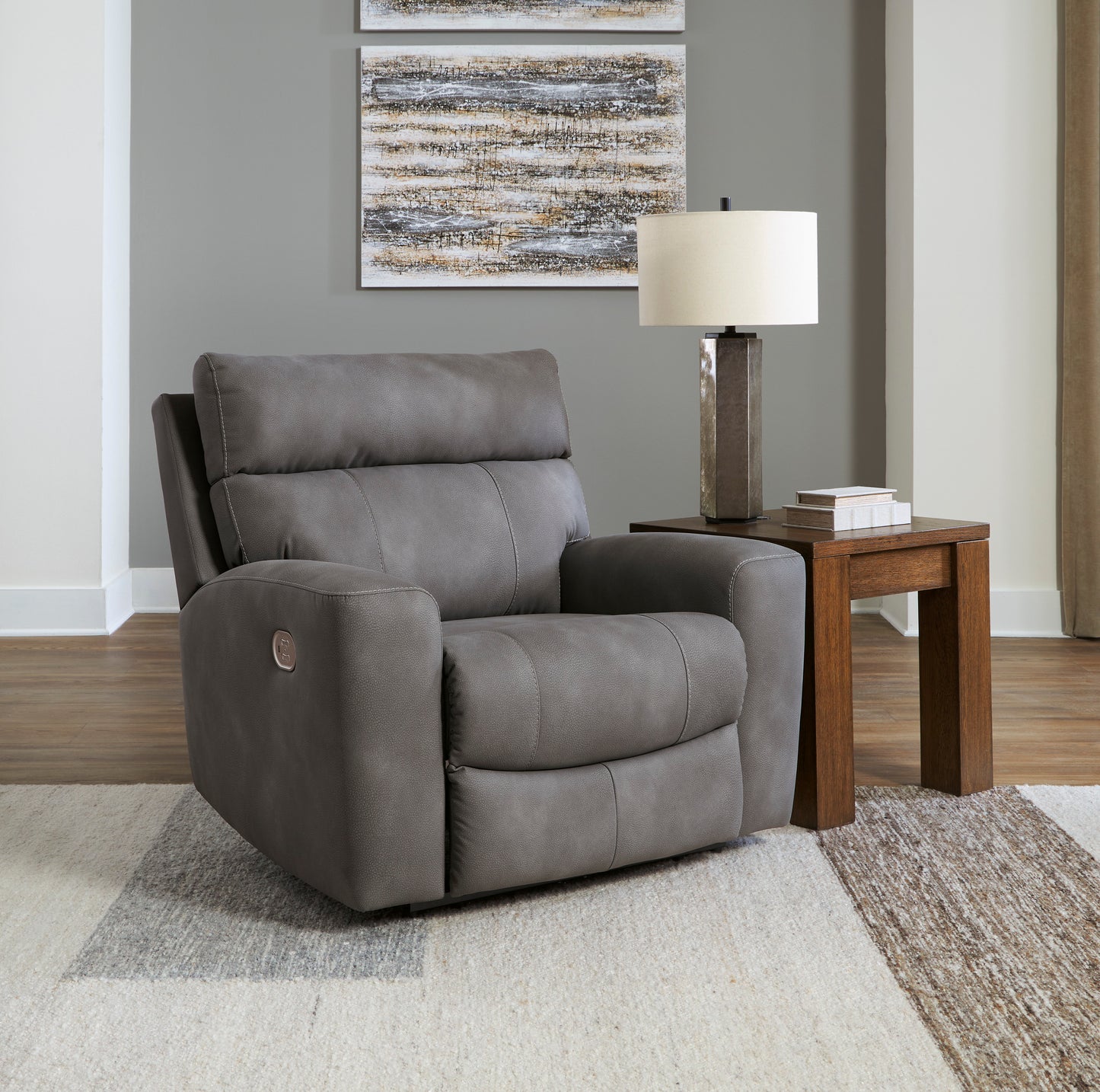 Next-Gen Durapella Power Recliner Chair w/ Adjustable Headrest