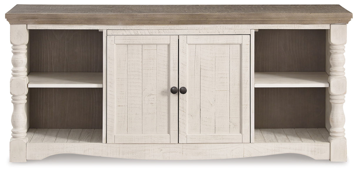 Havalance - Extra Large TV Stand - 2 Doors - Brown / Beige
