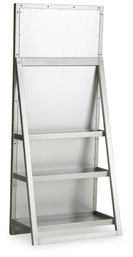 Evesen - Floor Standing Mirror With Storage - Champagne