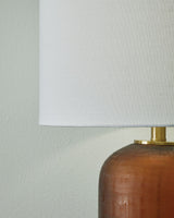 Farberman - Glass Table Lamp - Amber