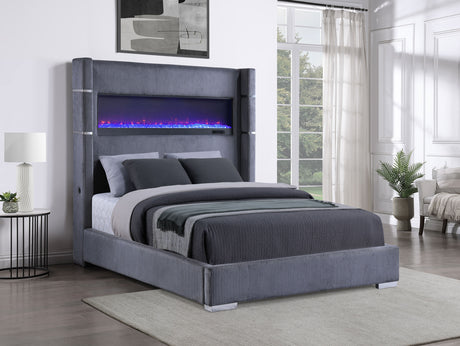 Tisdall Upholstered Flame Visualizer Bed