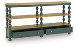 Finnworth - Console Sofa Table - Blue / Brown