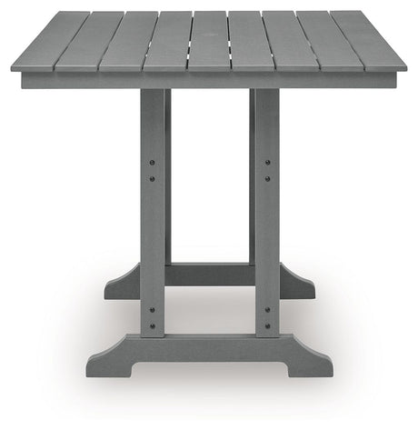 Sanctuary Beach - Square Counter Table With Umbrella Option - Dark Gray