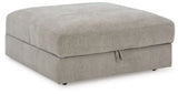 Aslan Court - 5 Pc. - 4-Piece Sofa Pit Sectional, Ottoman - Pebble
