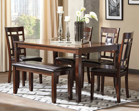 Bennox - Dining Room Table Set (Set of 6) - Brown
