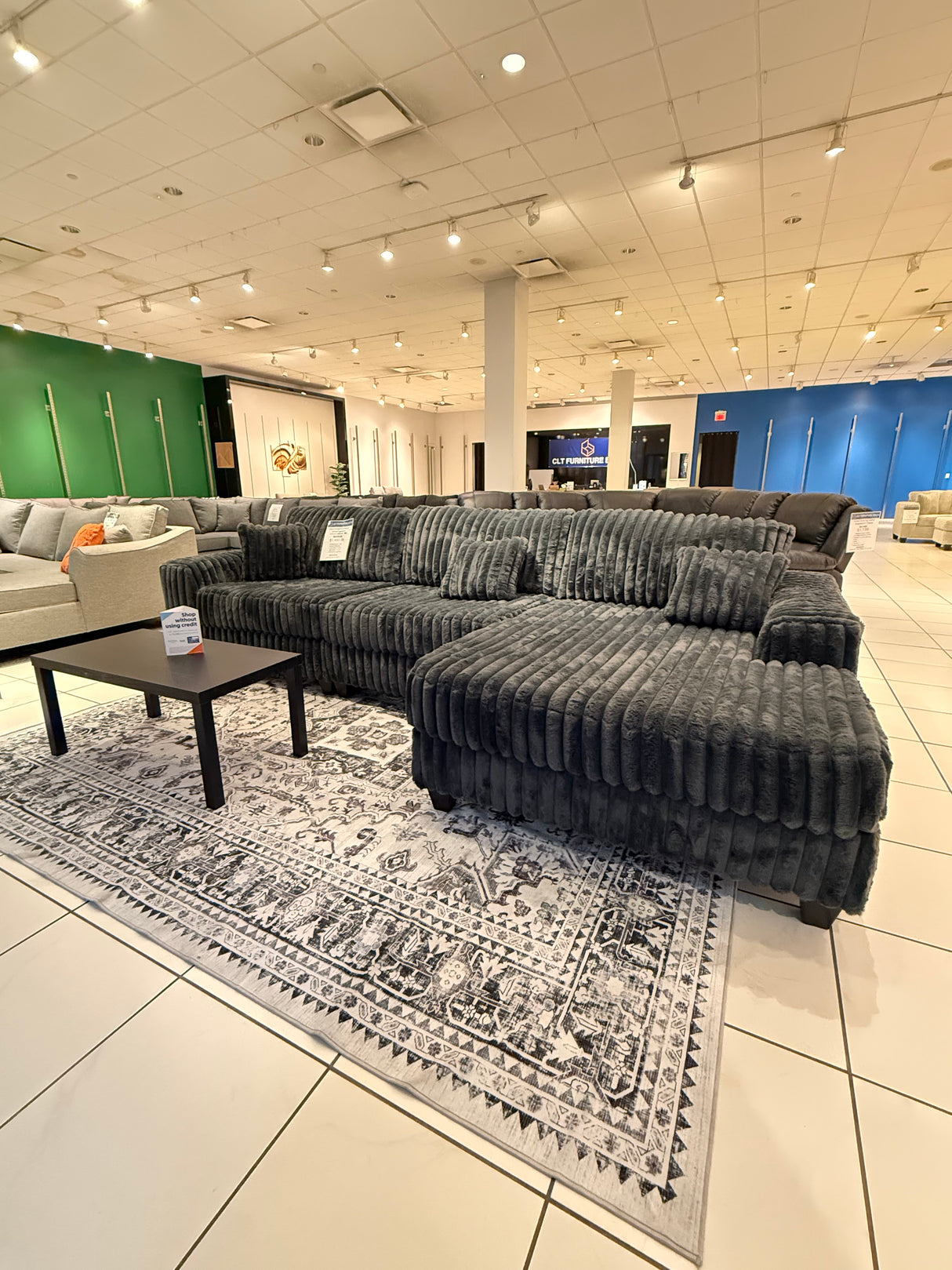 MEGA FLUFFY New Corduroy 3 PC Oversized Sectional