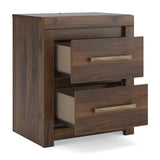 Janfyn - Two Drawer Night Stand - Brown