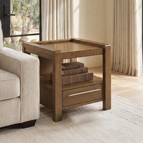 Marxmore - Square End Table - Brown