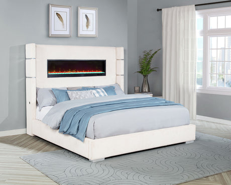 Tisdall Upholstered Flame Visualizer Bed