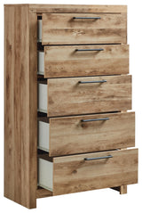 Hyanna - Five Drawer Chest - Tan Brown