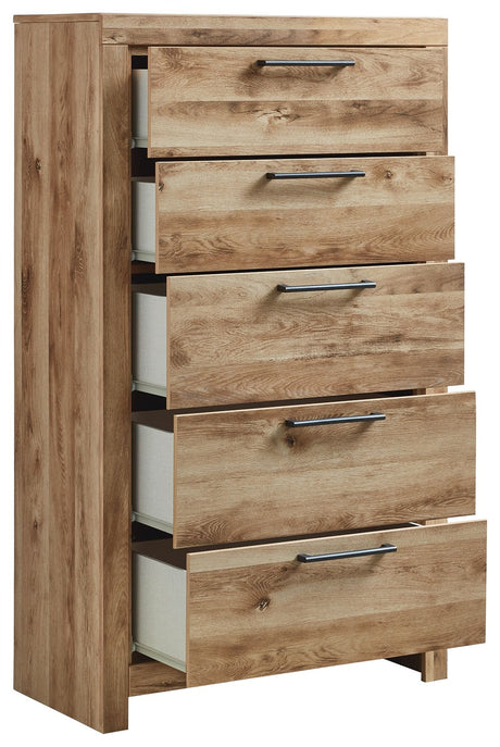 Hyanna - Five Drawer Chest - Tan Brown