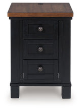 Wildenauer - Chair Side End Table - Brown / Black