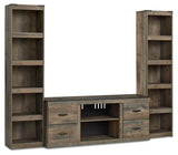 Trinell - 3-Piece Entertainment Center - Brown