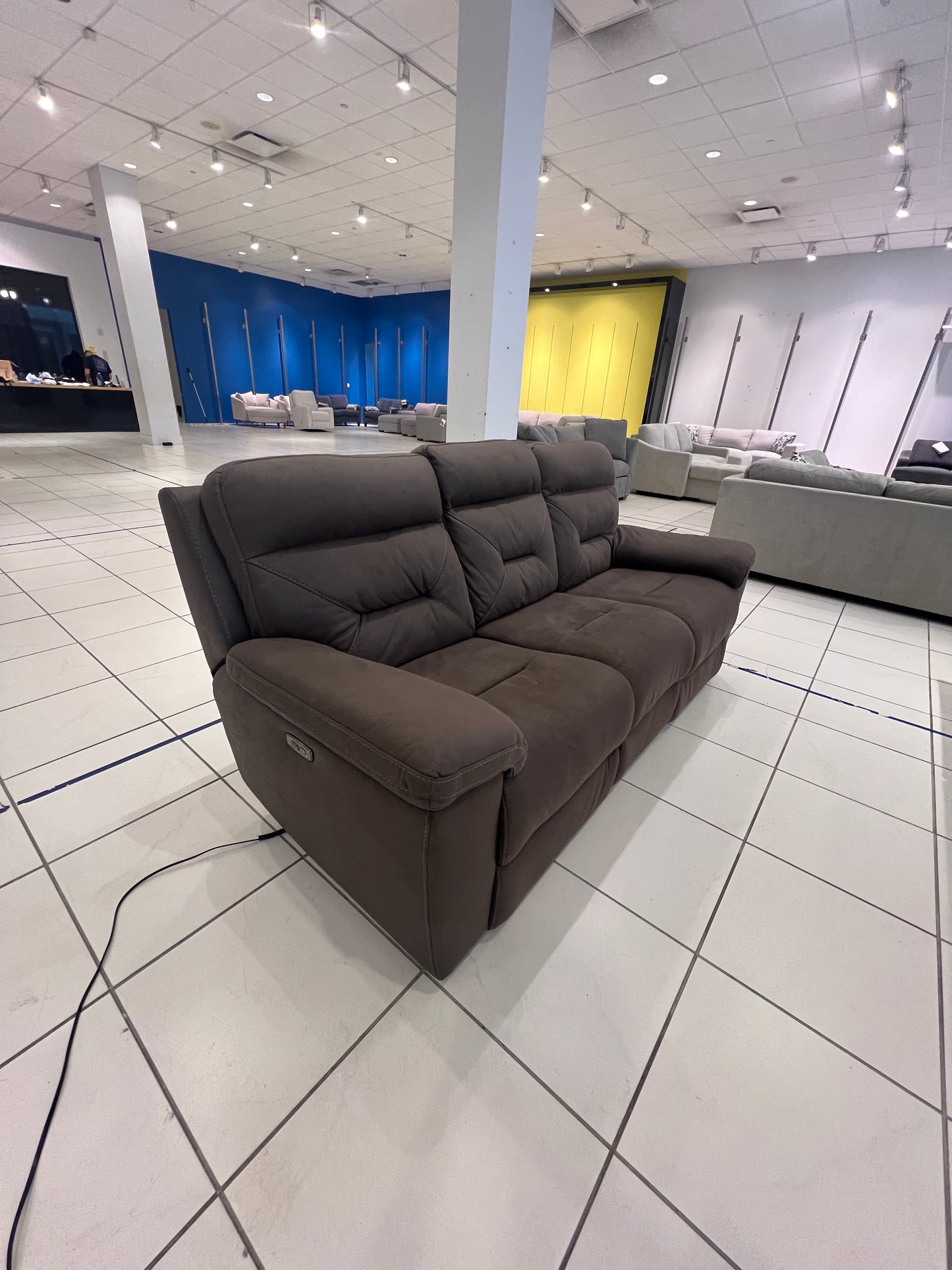 Power Recliner Sofa with Power Headrests