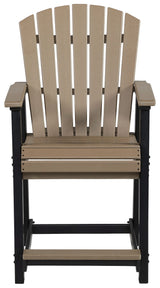 Fairen Trail - Barstool (Set of 2) - Black / Driftwood