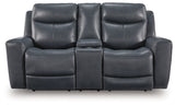 Next Move - Power Reclining Loveseat With Console / Adjustable Headrest