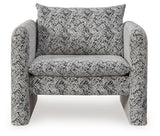 Kenbell - Accent Chair - Black / White