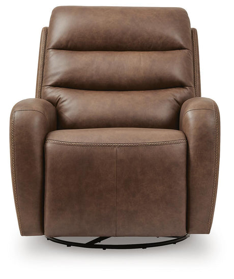 Motion-Max - Swivel Glider Power Recliner - Saddle