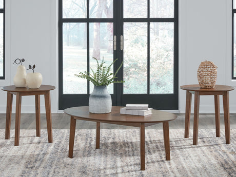 Gordonay - Occasional Table Set (Set of 3) - Brown