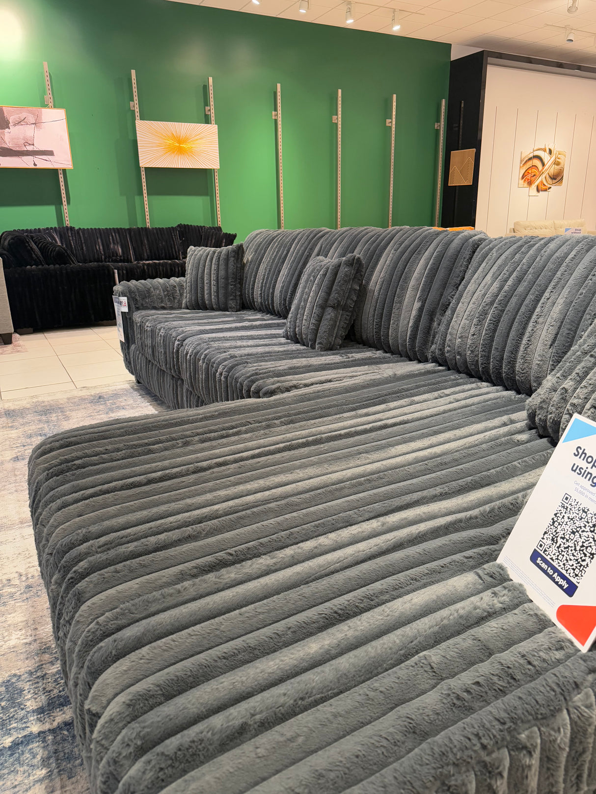 MEGA FLUFFY New Corduroy 3 PC Oversized Sectional