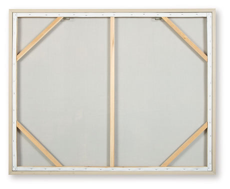 Worthney - Wall Art - Blue / White / Brown