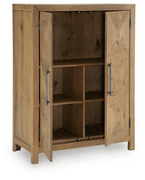 Clayburns - Bar Cabinet - Light Brown