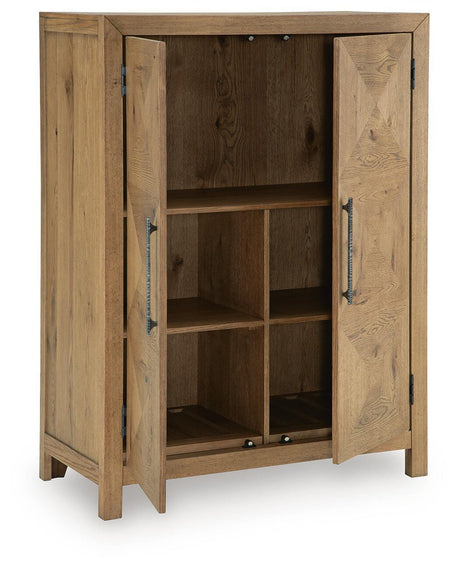 Clayburns - Bar Cabinet - Light Brown