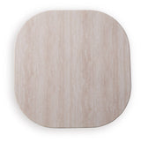 Dolan Creek - Square End Table - Beige / Brown