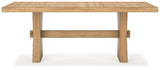 Galliden - Rectangular Dining Room Table - Light Brown