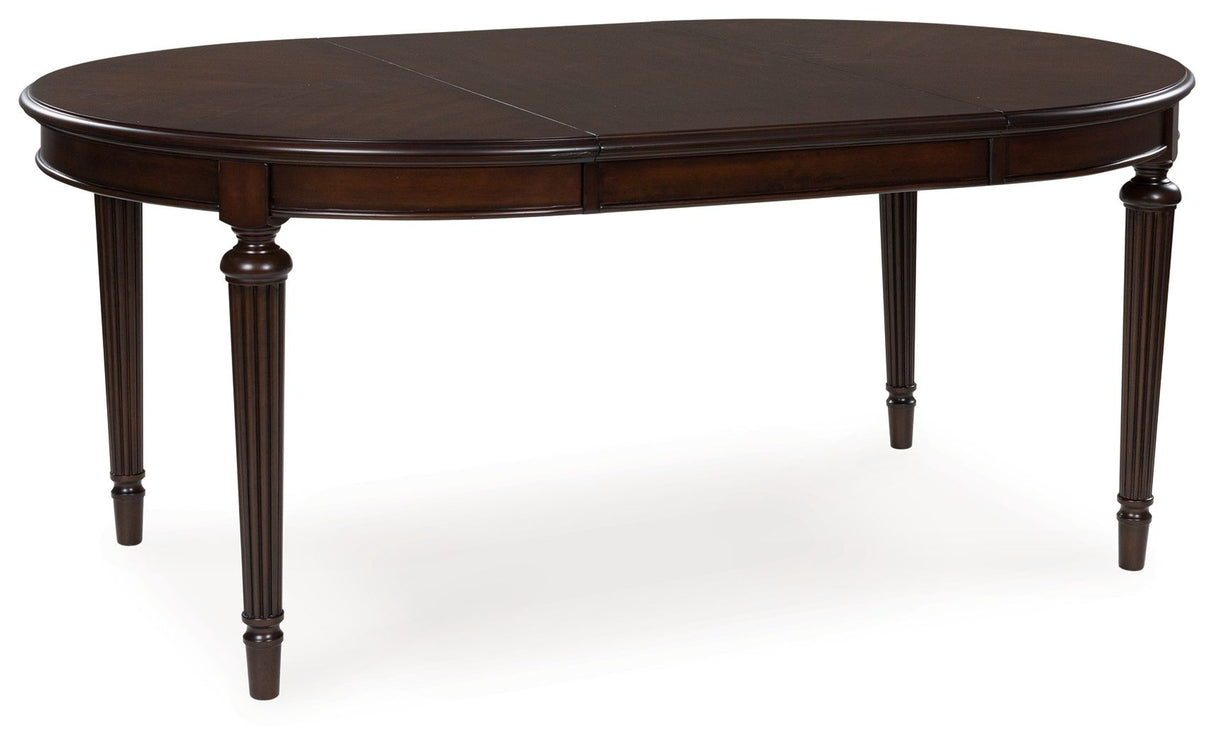 Lavinton - 8 Pc. - Dining Room Extension Table, 6 Side Chairs, Server - Brown