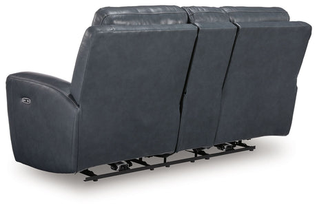 Next Move - Power Reclining Loveseat With Console / Adjustable Headrest