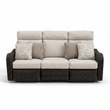 Mission Beach - Sofa Recliner With Cushion - Brown / Beige