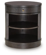 Leighmour - Accent Table - Dark Brown
