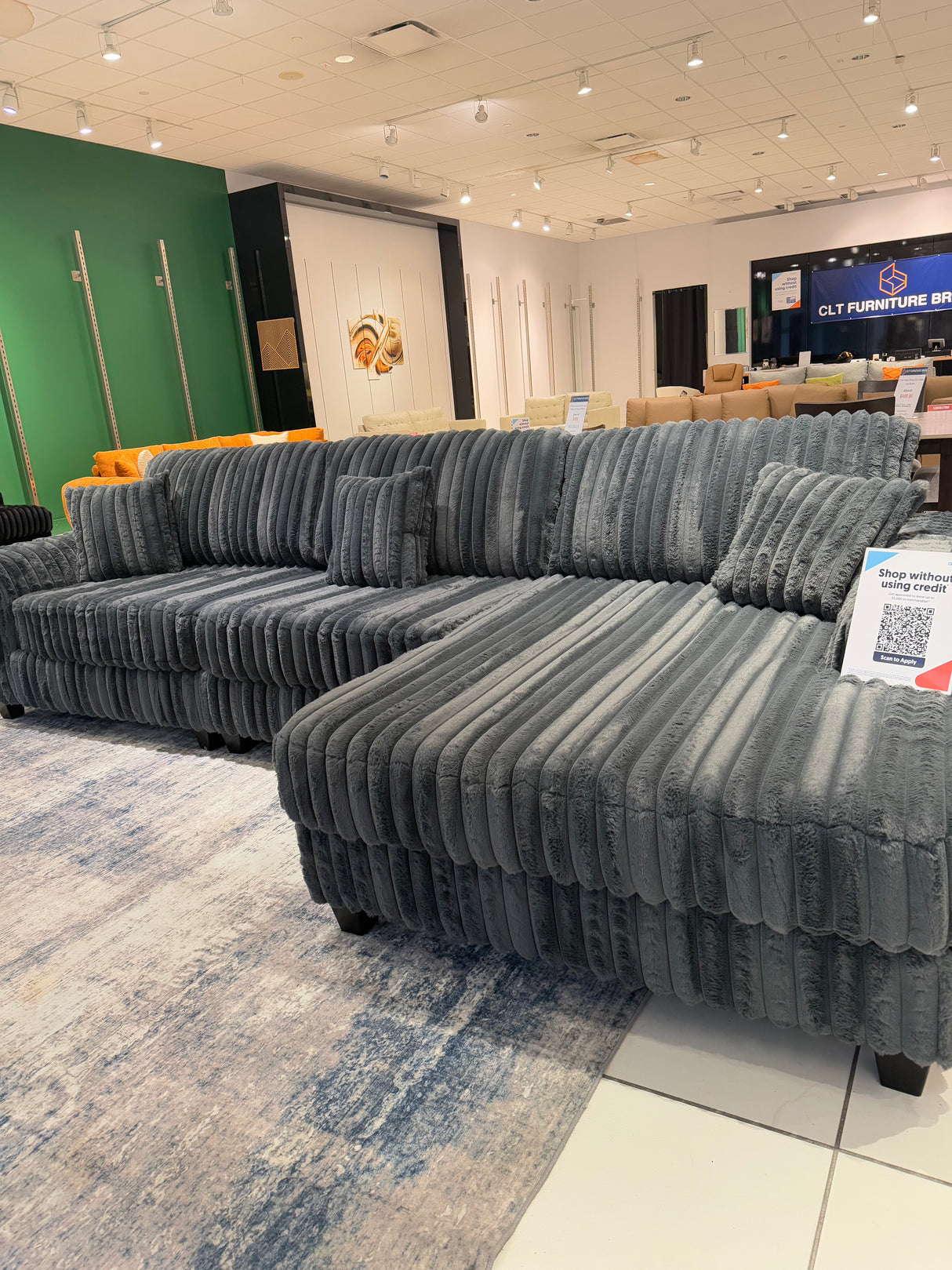 MEGA FLUFFY New Corduroy 3 PC Oversized Sectional