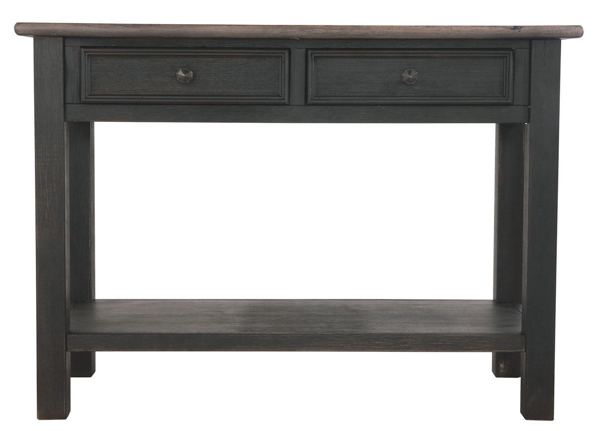 Tyler Creek - Sofa Table - Grayish Brown / Black
