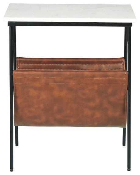Etanbury - Accent Table - Brown / Black / White