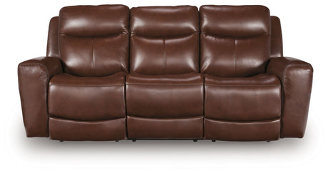 Bexhurst - 2 Pc. - Power Reclining Sofa And Loveseat - Mahogany
